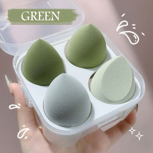 Sponge for Makeup Beauty Blender with Box Foundation Powder Blush Make up Tool Beauty Egg 1/4pc XISHOW Makeup Sponge Blender