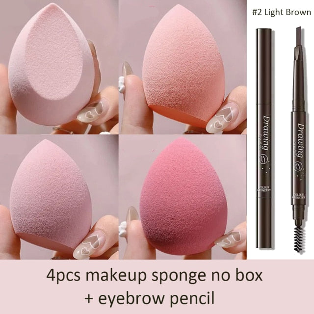 Sponge for Makeup Beauty Blender with Box Foundation Powder Blush Make up Tool Beauty Egg 1/4pc XISHOW Makeup Sponge Blender