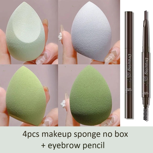 Sponge for Makeup Beauty Blender with Box Foundation Powder Blush Make up Tool Beauty Egg 1/4pc XISHOW Makeup Sponge Blender