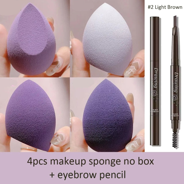 Sponge for Makeup Beauty Blender with Box Foundation Powder Blush Make up Tool Beauty Egg 1/4pc XISHOW Makeup Sponge Blender