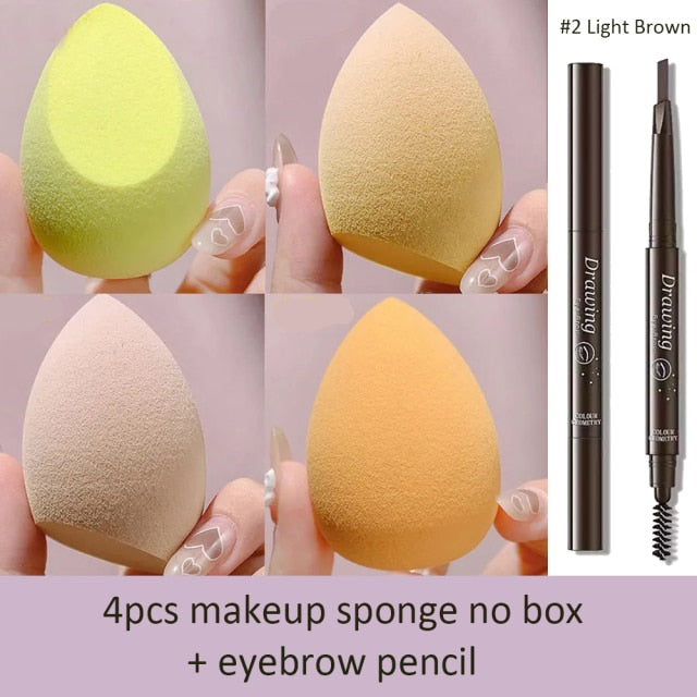 Sponge for Makeup Beauty Blender with Box Foundation Powder Blush Make up Tool Beauty Egg 1/4pc XISHOW Makeup Sponge Blender