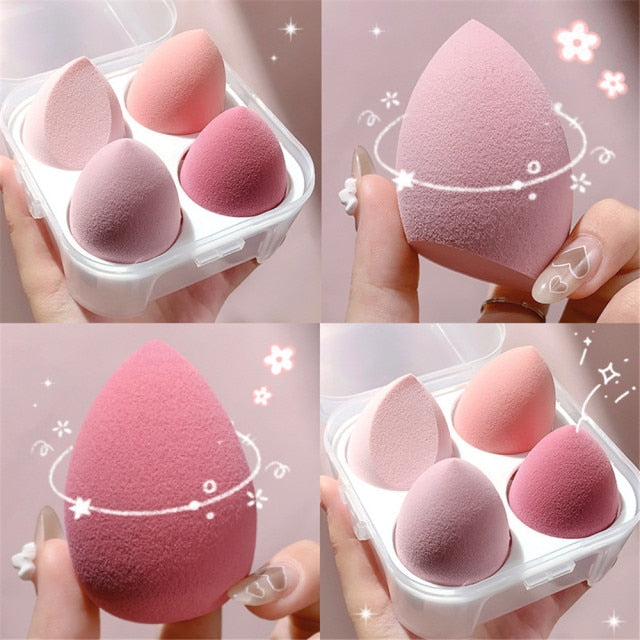 Sponge for Makeup Beauty Blender with Box Foundation Powder Blush Make up Tool Beauty Egg 1/4pc XISHOW Makeup Sponge Blender