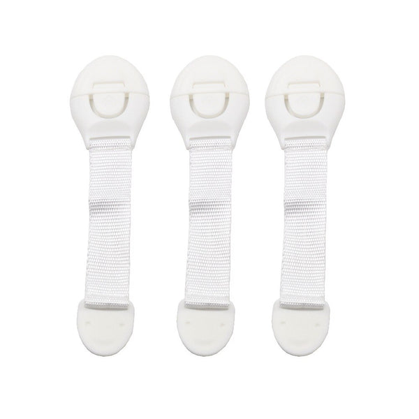 JOJOCHEW Drawer Door Cabinet Cupboard Toilet Safety Locks Baby Safety Care Plastic Locks Straps Infant Baby Protection 10pcs