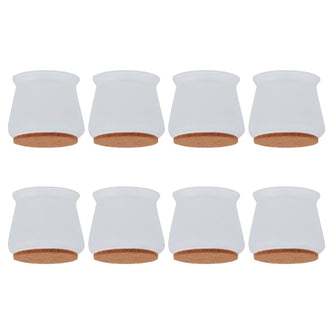 24pcs Silicone Chair Leg Caps Feet Pads Furniture Table Covers Wood Floor Protectors Urniture Feet Anti-Scratch Protective Pad