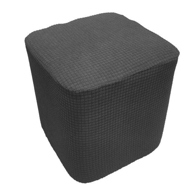 Square Shape Plain Fabric Footstool Cover Mini Chair Sofa Slipcover for Wooden Stool Stools is not included.