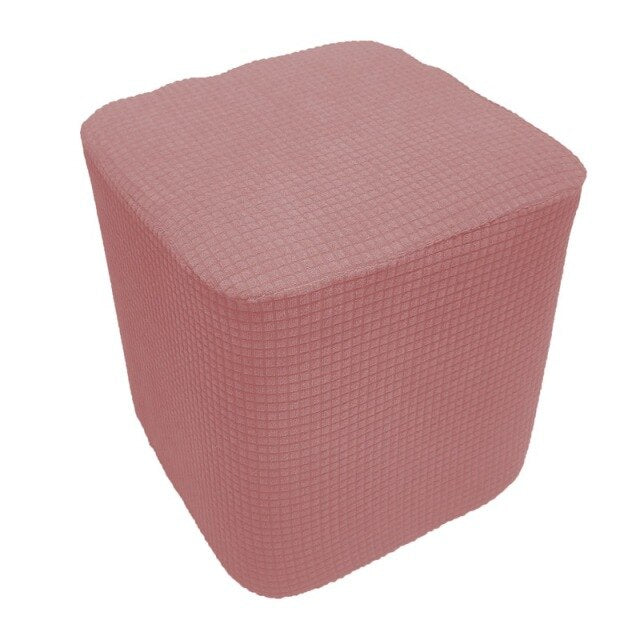 Square Shape Plain Fabric Footstool Cover Mini Chair Sofa Slipcover for Wooden Stool Stools is not included.