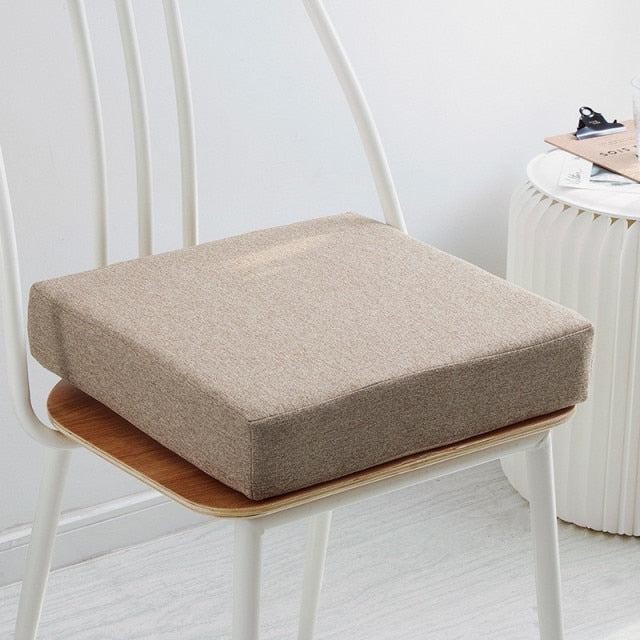 Fashion sale Linen cushion 35D high density foam cushion solid wood sofa cushion Floor cushion Pillow thickened chair cushion