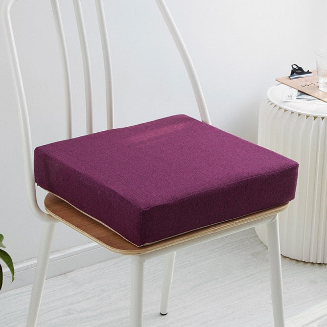 Fashion sale Linen cushion 35D high density foam cushion solid wood sofa cushion Floor cushion Pillow thickened chair cushion