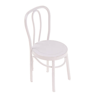 1PCS 1/12 Dollhouse Wooden Furniture Miniature Round Coffee Table Desk Chair Miniatures Pretend Toys Garden/Room Decoration