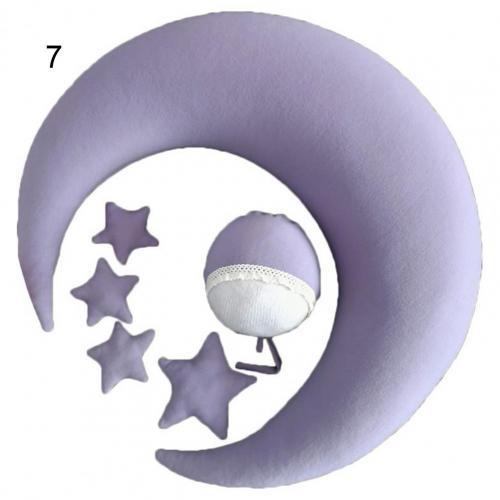 Comfortable Star Decor Moon Shape Cushion Home Sofa Bed Pillow for Newborn Photography Props Baby Shower Gifts